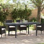 Tables extensibles vidaXL 2 Pièces Anthracite 210x90x73 cm Acier