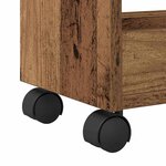 vidaXL Armoire avec roue Bois ancien 60 x 22 x 79 cm Bois d'ingénierie