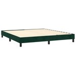 vidaXL Sommier à lattes de lit et matelas Vert foncé 180x200cm Velours