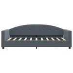 vidaXL Lit de jour avec matelas gris foncé 90x190 cm velours