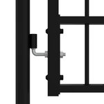 vidaXL Portail et sommet de lance Noir 305x223 cm Acier enduit poudre