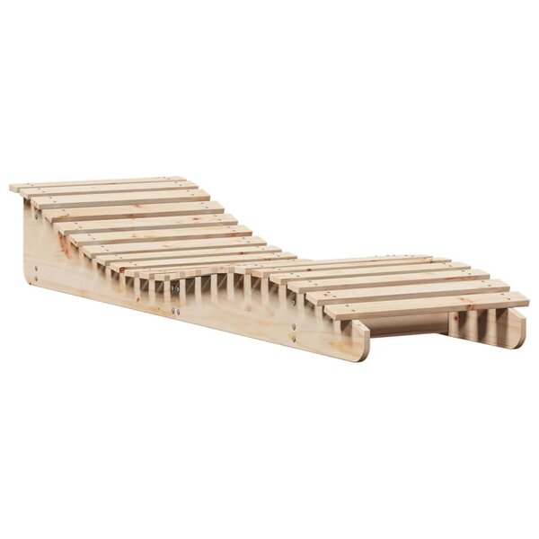 vidaXL Chaise longue 205x60x31 5 cm bois massif de pin