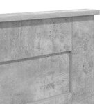 vidaXL Tête de lit Gris béton 135 cm Bois d'ingénierie