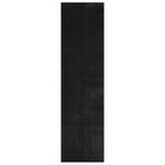 vidaXL Tapis doux à poils moyens et lavable HUARTE Noir 400 x 80 cm