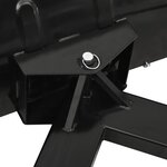 vidaXL Chasse-neige pour chariot élévateur 150x38 cm Noir