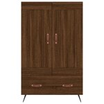 vidaXL Buffet haut chêne marron 69 5x31x115 cm bois d'ingénierie