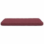 vidaXL Coussins de siège 4 Pièces Bordeaux 40 x 40 x 3 cm tissu