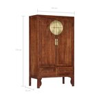 vidaXL Garde-robe 100 x 50 x 175 cm bois d'acacia massif