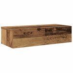 vidaXL Étagère murale avec tiroirs vieux bois bois d'ingénierie