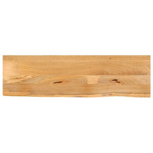 vidaXL Dessus de table à bord vivant 100x20x2 5cm bois massif manguier