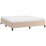 vidaXL Cadre de lit sans matelas cappuccino 160x200 cm similicuir