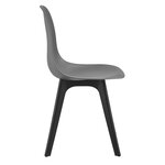 Lot de 2 chaises de cuisine salle à manger 83 cm gris et noir 03_0003630