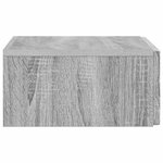 vidaXL Table d'appoint murale Sonoma gris 87 5 x 34 5 x 17 cm