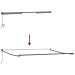 vidaXL Auvent Blanc 450 x 300 x 165 cm Polyester et métal