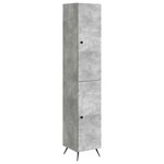 vidaXL Ensemble de Meubles 2 Pièces Gris béton Bois d'ingénierie