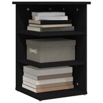vidaXL Armoire latérale Noir 35x35x55 cm Aggloméré