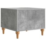 vidaXL Table basse Gris béton 49 x 50 x 40 cm Bois d'ingénierie