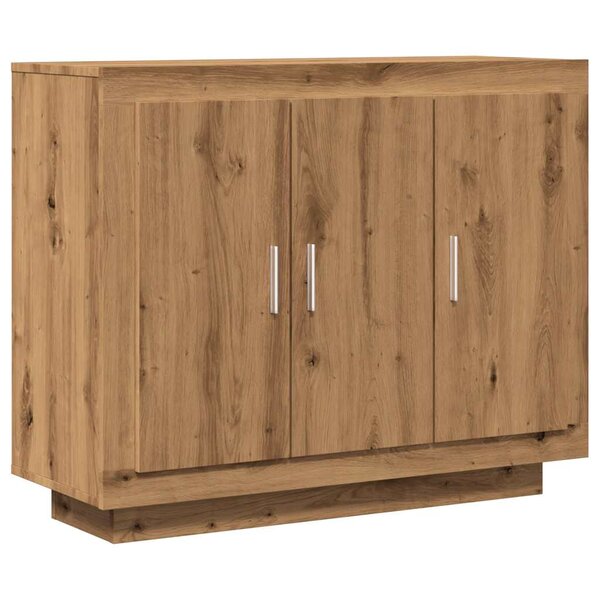vidaXL Buffet chêne artisanal 92x35x75 cm bois d'ingénierie