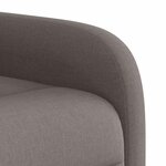 vidaXL Fauteuil de massage inclinable Taupe Tissu
