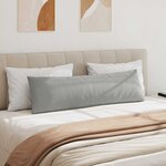 vidaXL Coussins de canapé 2 Pièces Gris clair 145 x 40 cm tissu