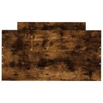 vidaXL Cadre de lit sans matelas chêne fumé 75x190cm bois d'ingénierie