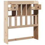 vidaXL Tête de lit avec rangement 90 cm en bois de pin massif