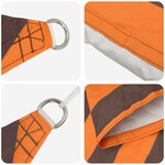vidaXL Voile d'ombre 5 x 5 m 100   polyester Oxford Carré