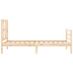 vidaXL Cadre de lit sans matelas 100x200 cm bois massif