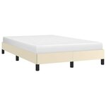 vidaXL Cadre de lit sans matelas crème 120x190 cm similicuir