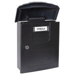 Boîte aux lettres en plastique  Costa E5304  Robuste  Anticorrosion  Noir
