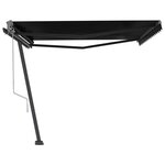 vidaXL Auvent automatique sur pied 450x300 cm Anthracite