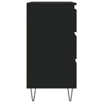 vidaXL Buffet Noir 60x35x70 cm Bois d'ingénierie
