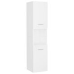 vidaXL Ensemble de meubles de salle de bain Blanc Aggloméré