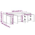 vidaXL Meuble TV blanc brillant 120x30x40 5 cm bois d'ingénierie