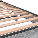 vidaXL Cadre de lit sans matelas sonoma gris 150x200 cm