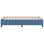 vidaXL Cadre de lit plateforme Bleu 120 x 190 cm tissu