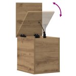 Caisse de rangement vidaXL Artisan Chêne 30x35x35 cm en bois d'ingénierie