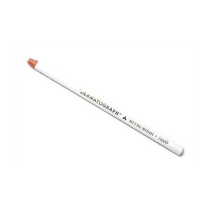 Crayon gras DERMATOGRAPH 7600 Multi support Taille facilitée Blanc x 12 UNI-BALL