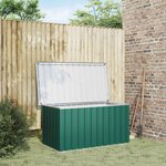 vidaXL Boîte de rangement de jardin Vert 129x67x65 cm