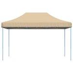 vidaXL Tente de fête 292 x 440 x 315 cm Beige Tissu Oxford