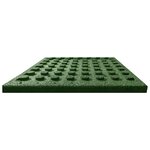 vidaXL Carreaux de protection antichoc 24Pièces Caoutchouc 50x50x3cm Vert