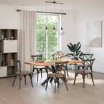 vidaXL Pied de table à manger en forme d'araignée  anthracite  120 x 68 x (72-73) cm  acier