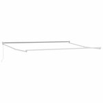 vidaXL Auvent Gris clair 4 5 × 3 m Polyester et métal