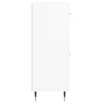 vidaXL Buffet Blanc brillant 69 5x34x90 cm Bois d'ingénierie