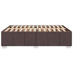 vidaXL Cadre de lit sans matelas marron foncé 160x200 cm tissu