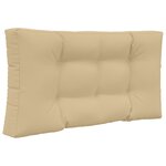 vidaXL Coussin de canapé d'extérieur 2 Pièces Beige Polyester