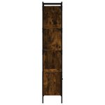 vidaXL Bibliothèque avec porte chêne fumé 44 5x30x154 5 cm