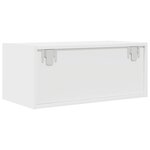 vidaXL Meuble TV blanc 60x31x25 5 cm bois d'ingénierie