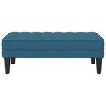 vidaXL Banc Bleu 113 x 57 x 39 cm Velours
