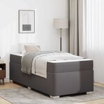 vidaXL Cadre de lit Gris 80 x 200 cm Faux cuir